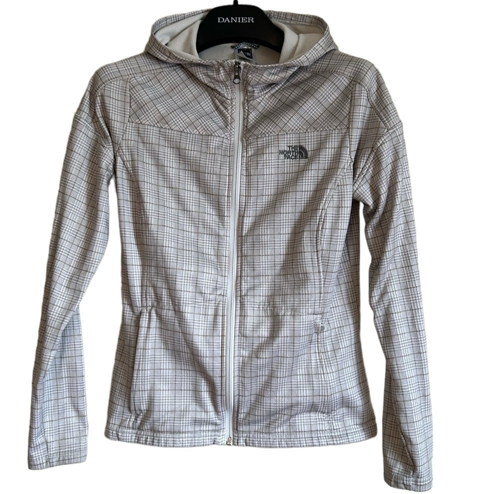 The North Face jacket women’s size small hooded‎ TKA Stretch Green White
